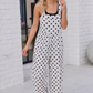 Spot On Polka Dot Wide Leg Overall Jumpsuit