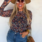 PREORDER: Fall Floral Mesh Tops // eta Sept