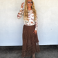 PREORDER: Autumn Blooming Maxi Skirt // eta Sept