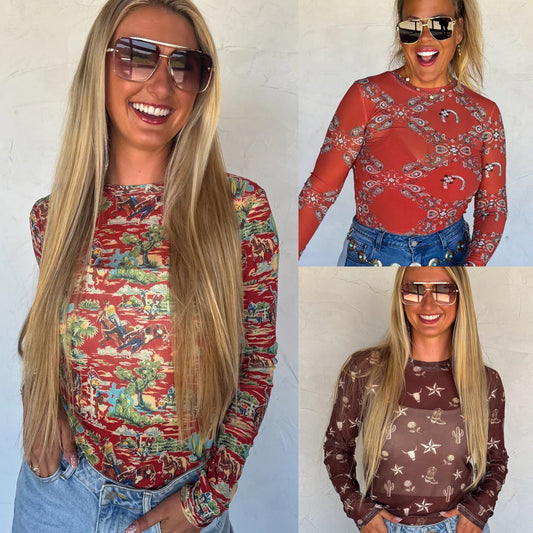 PREORDER: Desert Dreams Dress It Up Mess Top// eta September - October