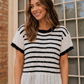 Stripe It Right Knit Sweater Top