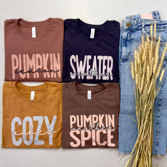 PREORDER: Fall Cozy T-Shirts