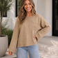 Freshen Up Cozy Taupe Knit Sweater