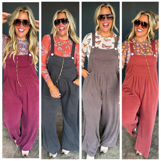 PREORDER: Fall Color Karli Overalls  // eta October