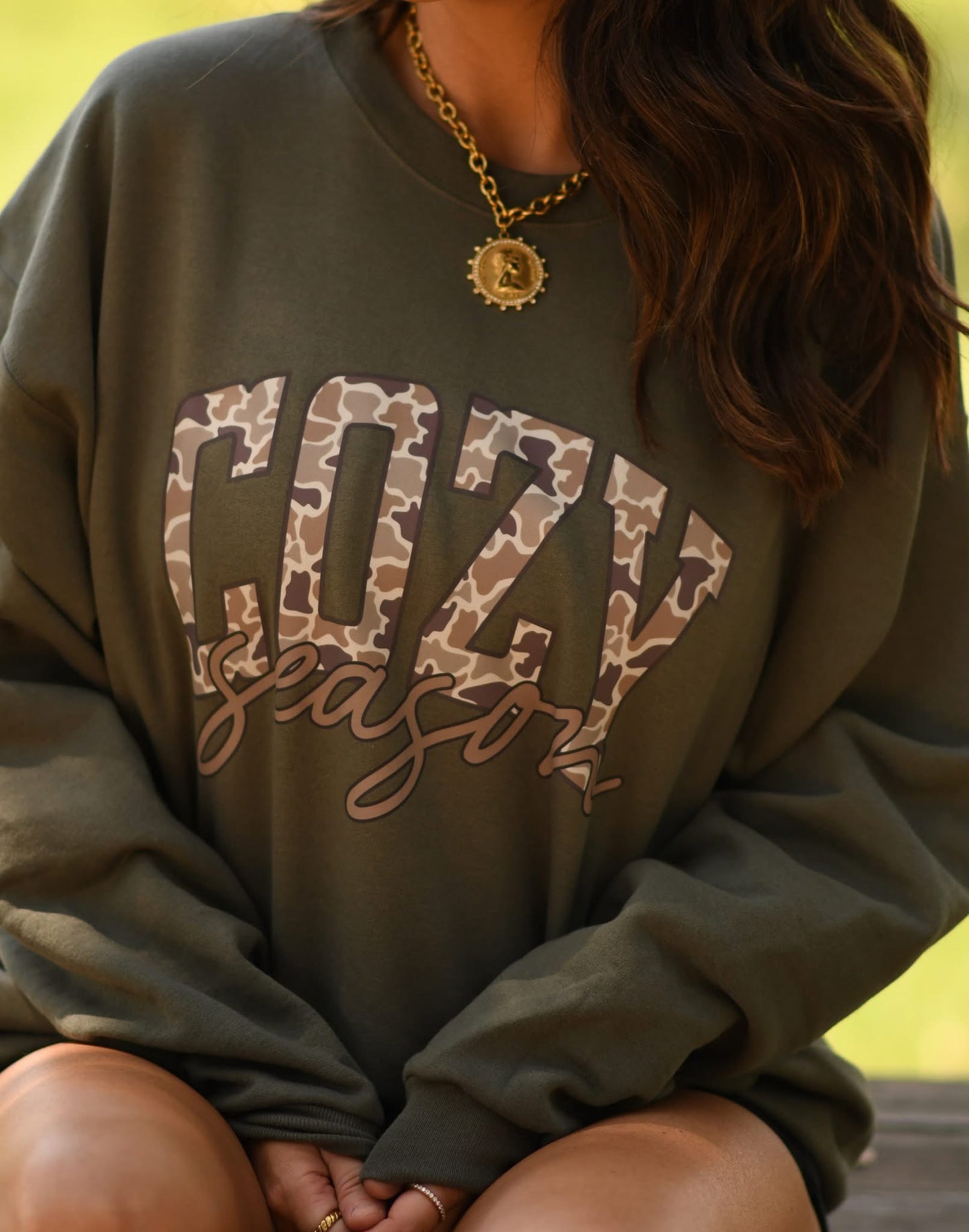PREORDER: COZY Season Camo Sweatshirt