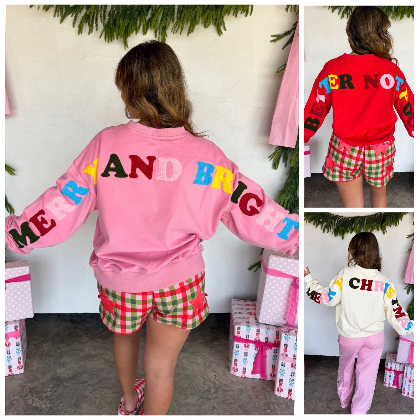 PREORDER: Merry Message Sweatshirt // ETA October - Early Nov
