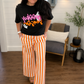 PREORDER: Orange and White Striped Wide Leg Pants // ships in 1-2 weeks