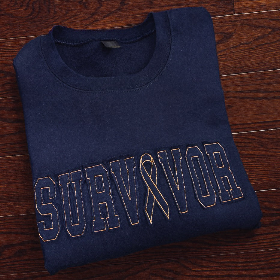 SURVIVOR Applique Custom Sweatshirt Preorder // ships in 1-2 weeks