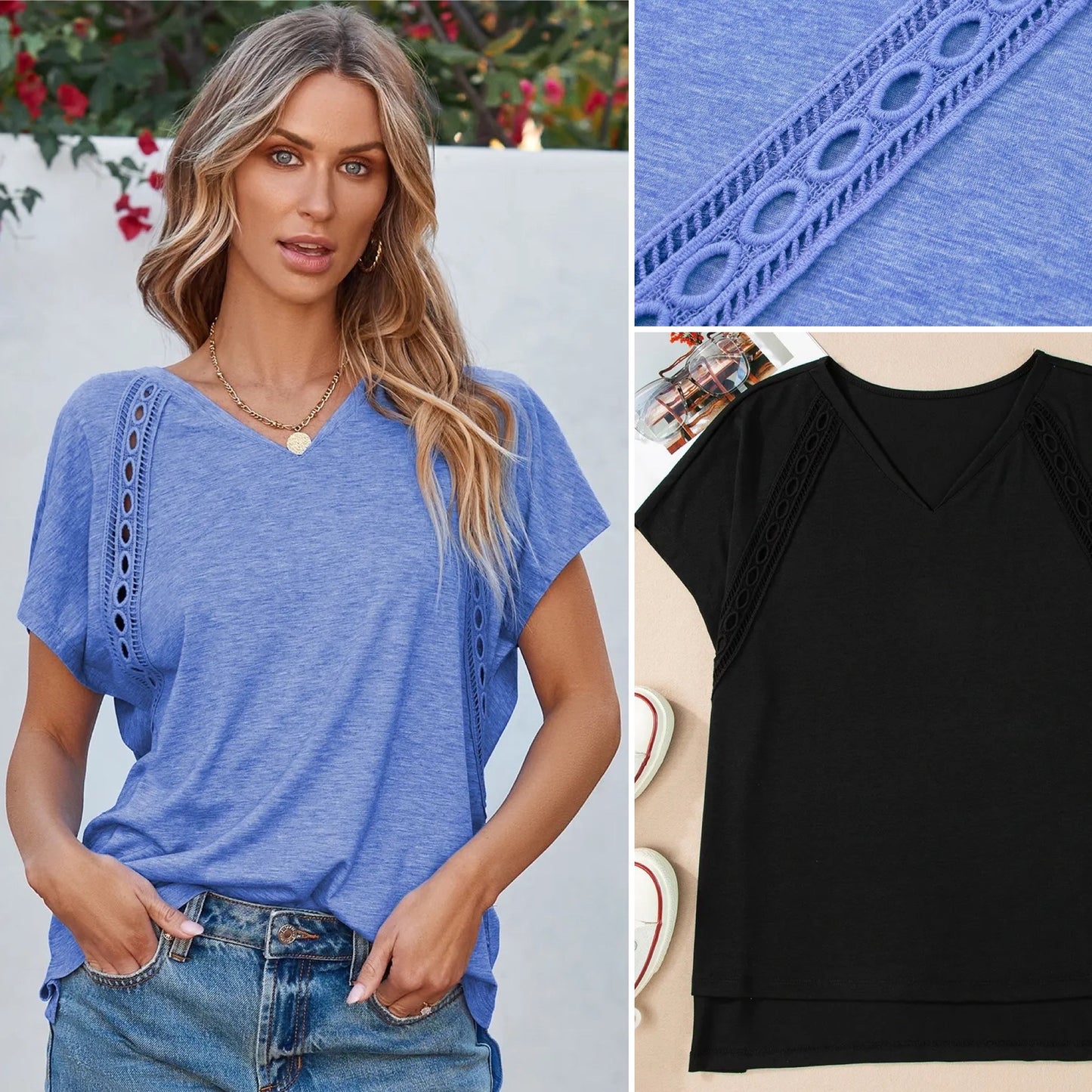 V-Neck Short Sleeve T-Shirt