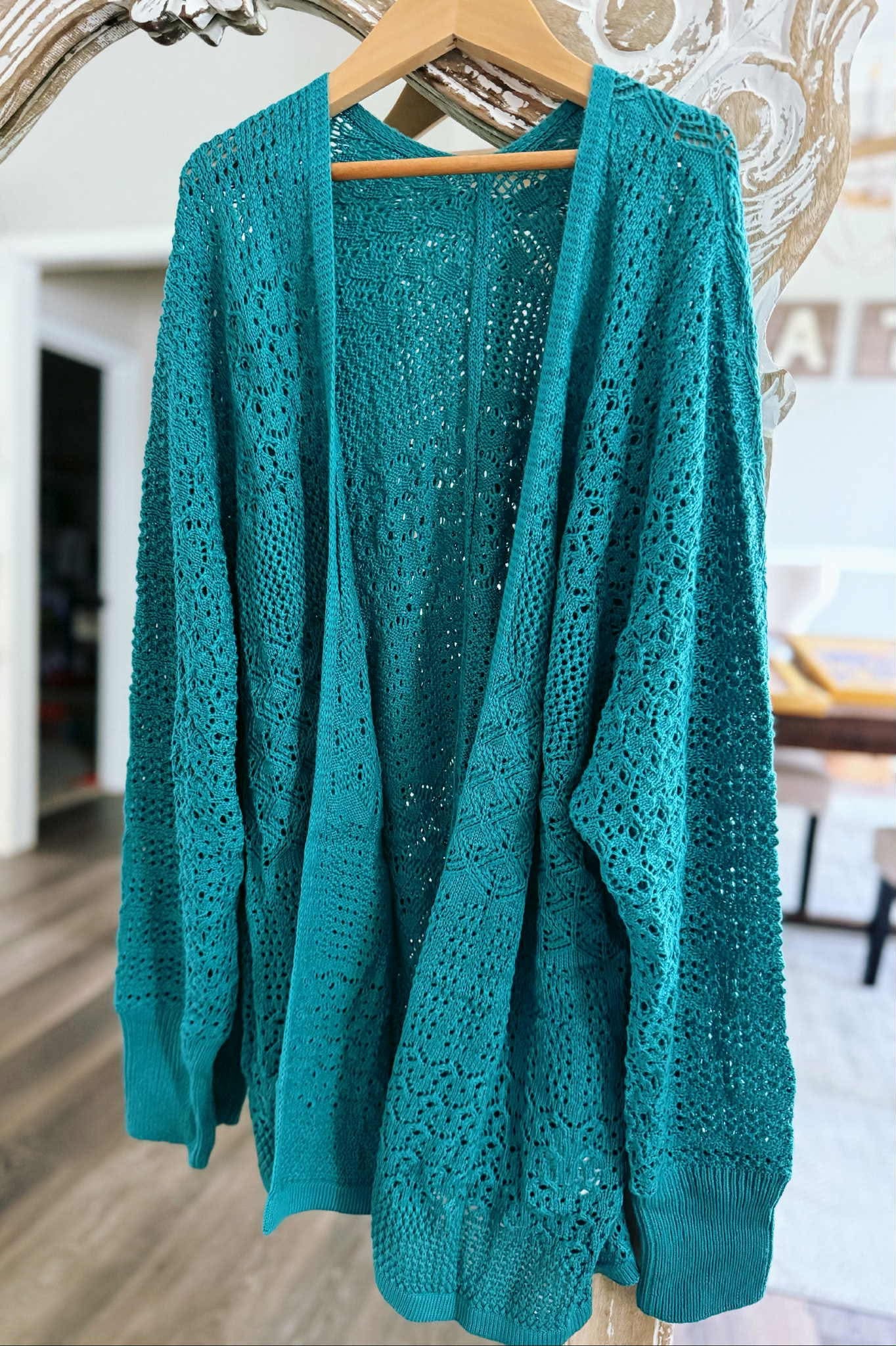 Halle Open Weave Cardigan