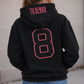 PREORDER: Embroidered Hood - Custom Appliqué Number // ships in 1-2 weeks