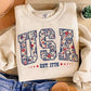 USA Floral Sweatshirt Preorder