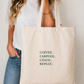 PREORDER: Coffee & Chaos Canvas Bag