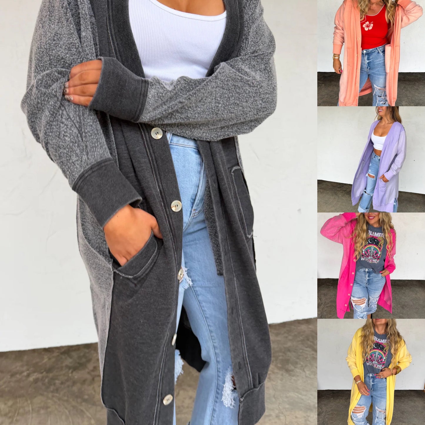 Dezi Sweatshirt Cardigan