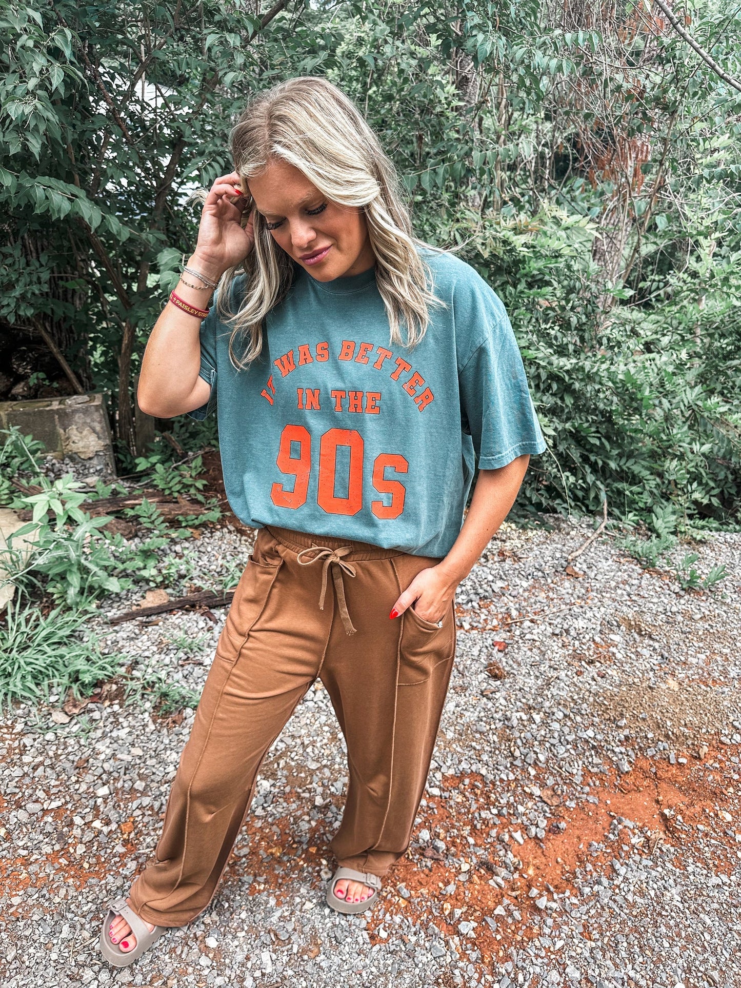 PREORDER: Relaxed Barrel Pants in Chocolate Brown // ships in 1-2 weeks