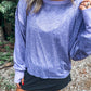 PREORDER: OPEN BACK Active Pullover in Purple // ships in 1-2 weeks