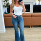 High Rise Tummy Control Frayed Hem Flare Jeans - Judy Blue