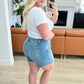 High Rise Rhinestone Cutoff Shorts - Judy Blue
