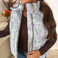 PREORDER: Puffer Vest in Silver Skies Camo // eta November - December