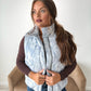 PREORDER: Puffer Vest in Silver Skies Camo // eta November - December