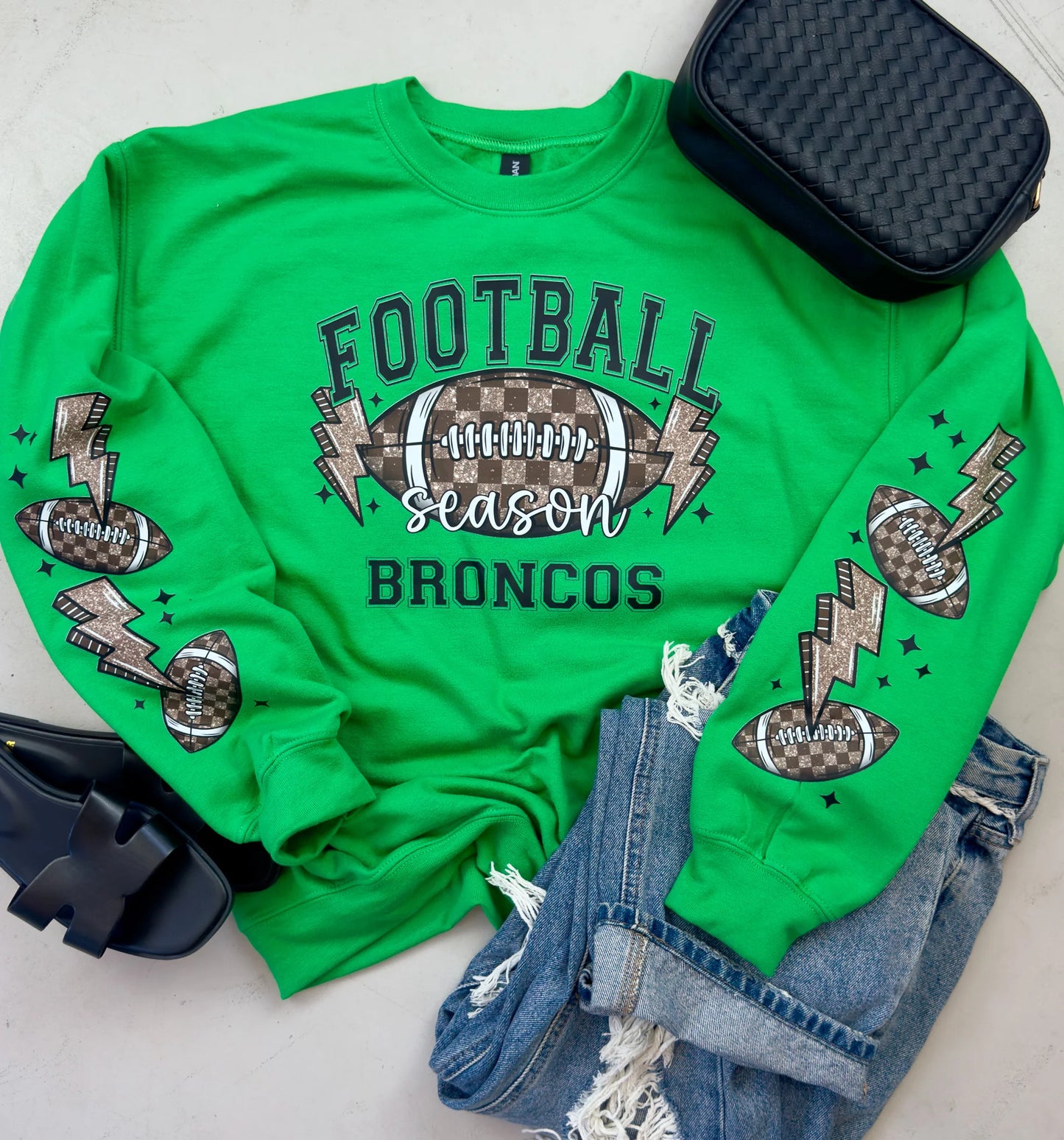 PREORDER: CUSTOM Football Sweatshirt with SLEEVE DETAIL // CLOSES TONIGHT!