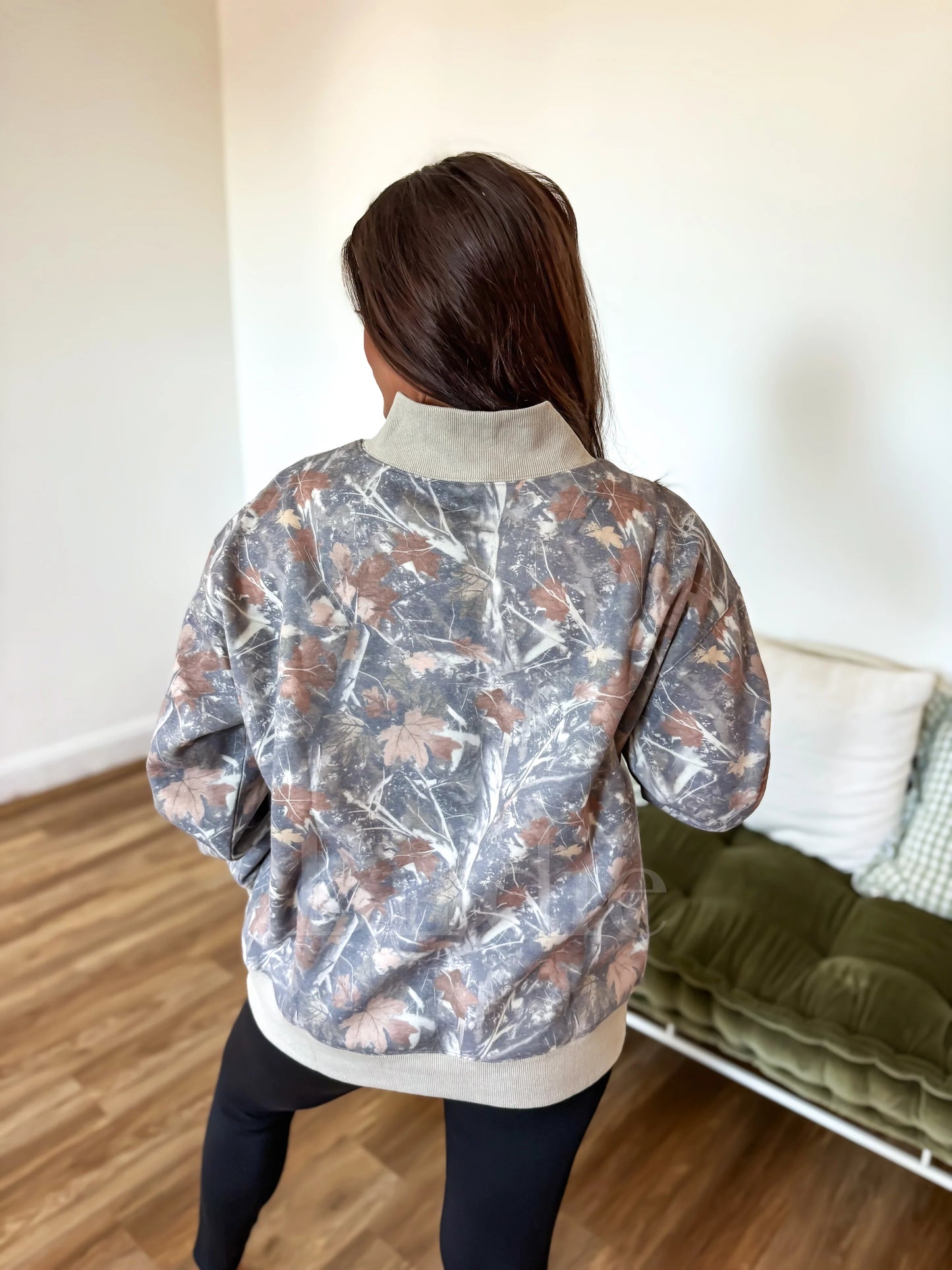 PREORDER: The Ridge Mock Neck in Timber Haze Camo// ships in 2-3 weeks