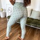 PREORDER:Sculpt Leggings in Pistachio Dot // eta September - October