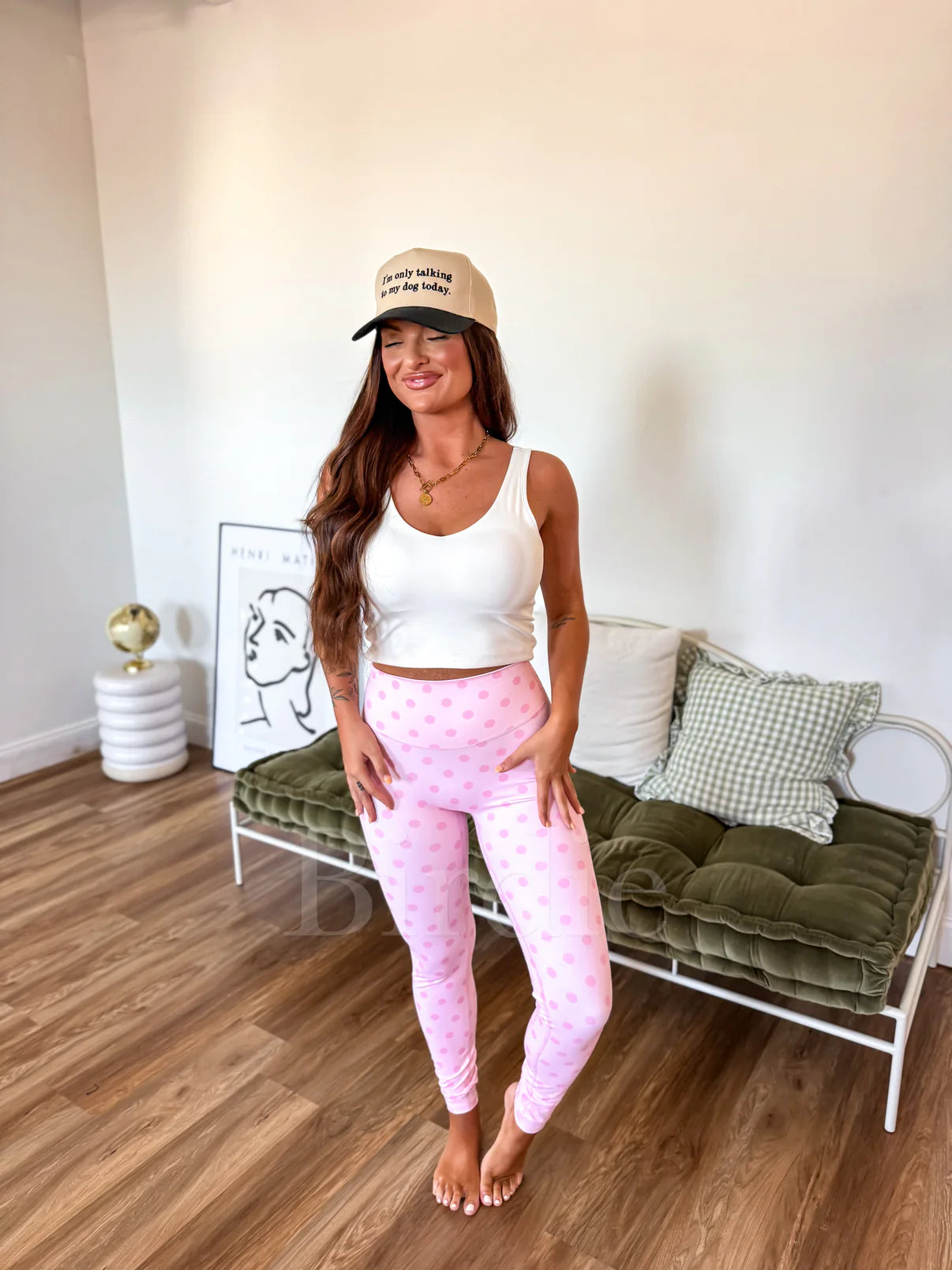 PREORDER: Sculpt Leggings in Pinky Promise Dot // eta September - October