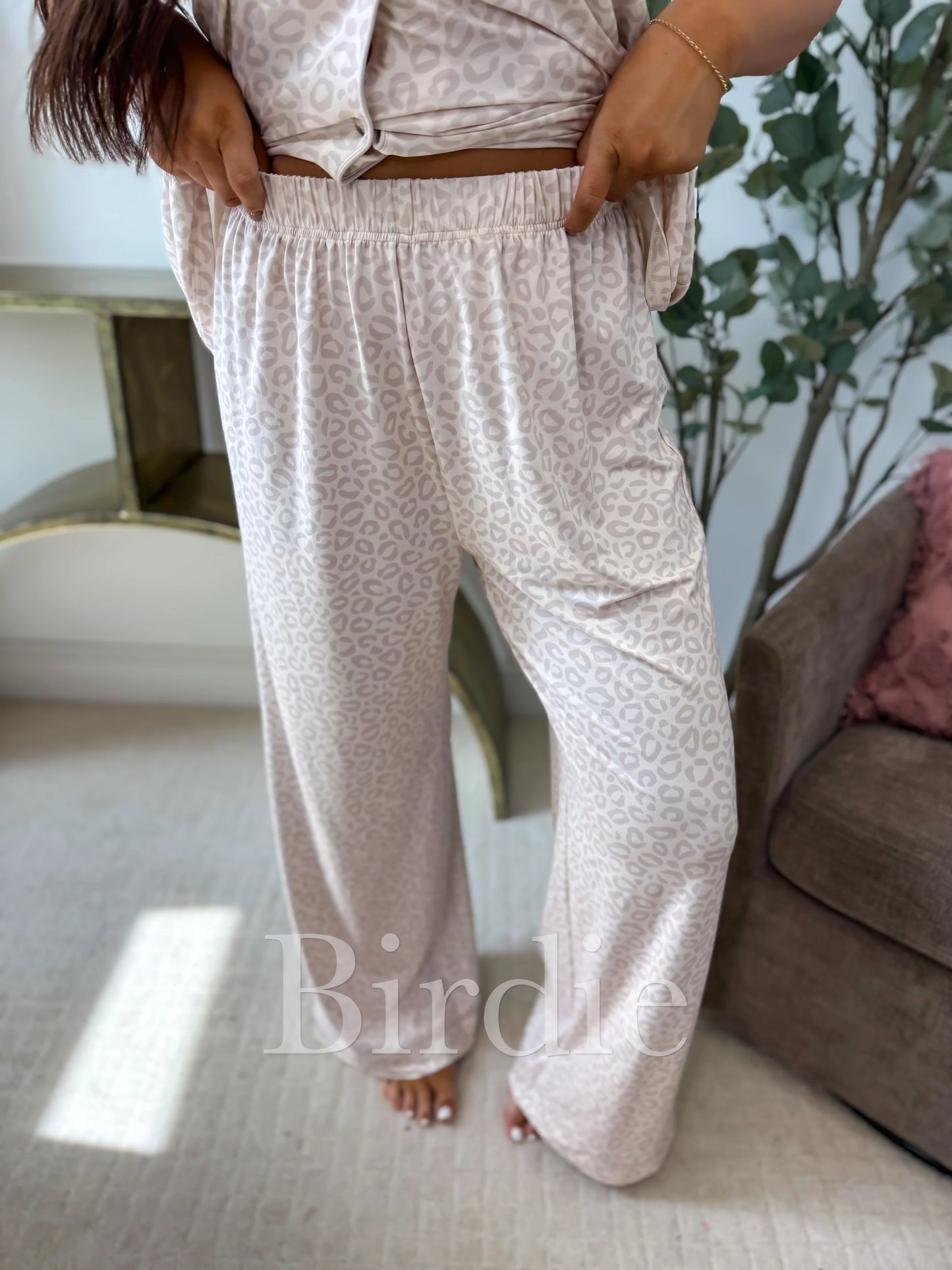 FLASH SALE // PREORDER: Short Sleeve PJ Set in Honey Leopard // ships in  3-4 weeks