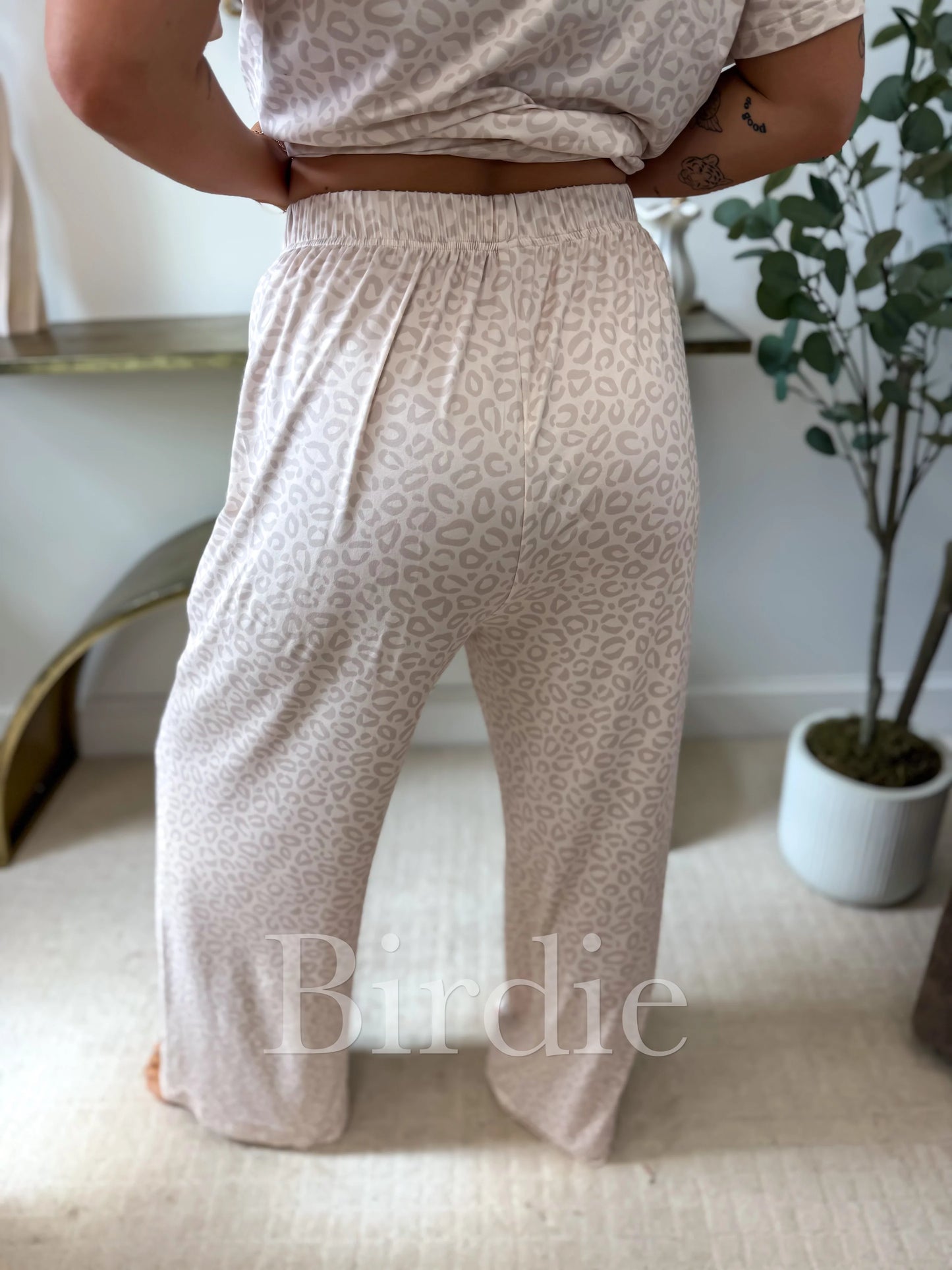 FLASH SALE // PREORDER: Short Sleeve PJ Set in Honey Leopard // ships in  3-4 weeks