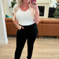 Reese Rhinestone Slim Fit Jeans in Black - Judy Blue