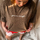 Enough Brown Leopard Puff Tee // ships in about a week