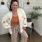 SHIPS FREE TODAY // Embroidered Pumpkin  Midi Cardigan