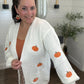 SHIPS FREE TODAY // Embroidered Pumpkin  Midi Cardigan