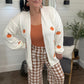 SHIPS FREE TODAY // Embroidered Pumpkin  Midi Cardigan