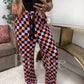 Preorder // Stretchy Lounge Pants 2.0 in Candy Corn Checkered // LIMITED QUANTITIES
