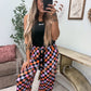 Preorder // Stretchy Lounge Pants 2.0 in Candy Corn Checkered // LIMITED QUANTITIES
