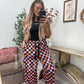 Preorder // Stretchy Lounge Pants 2.0 in Candy Corn Checkered // LIMITED QUANTITIES