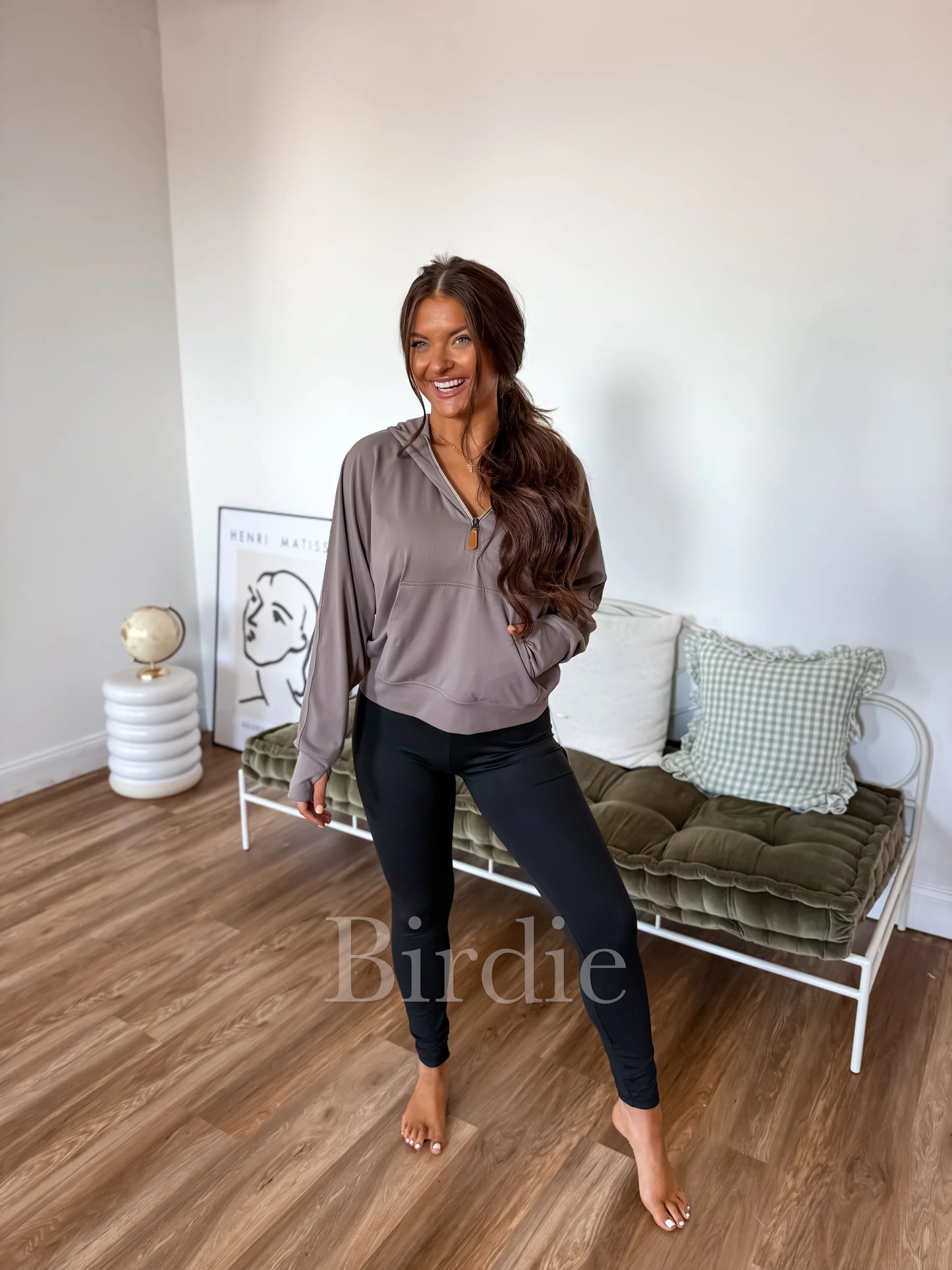 PREORDER: Quarter Zip Pullover in Smoky Taupe // ships in 2-3 weeks