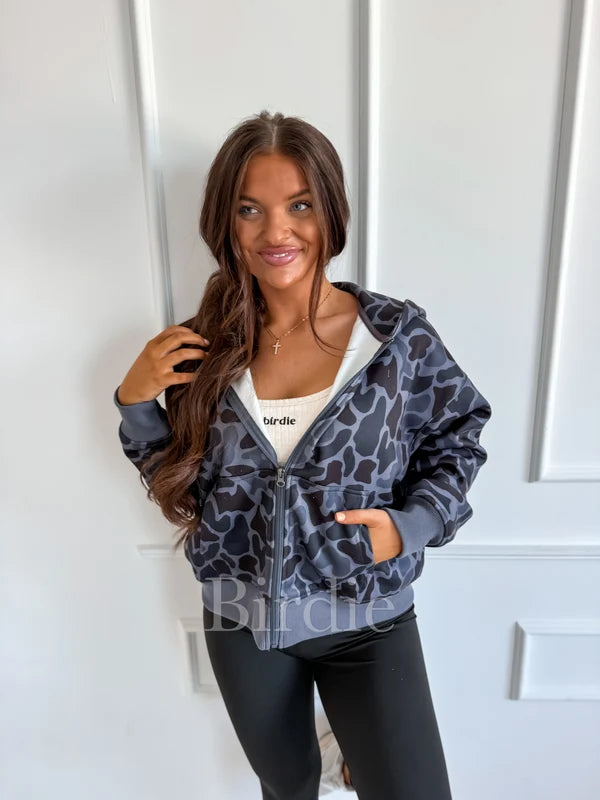 PREORDER: Blackout Duck Camo Zip Hoodie // 3-4 weeks eta