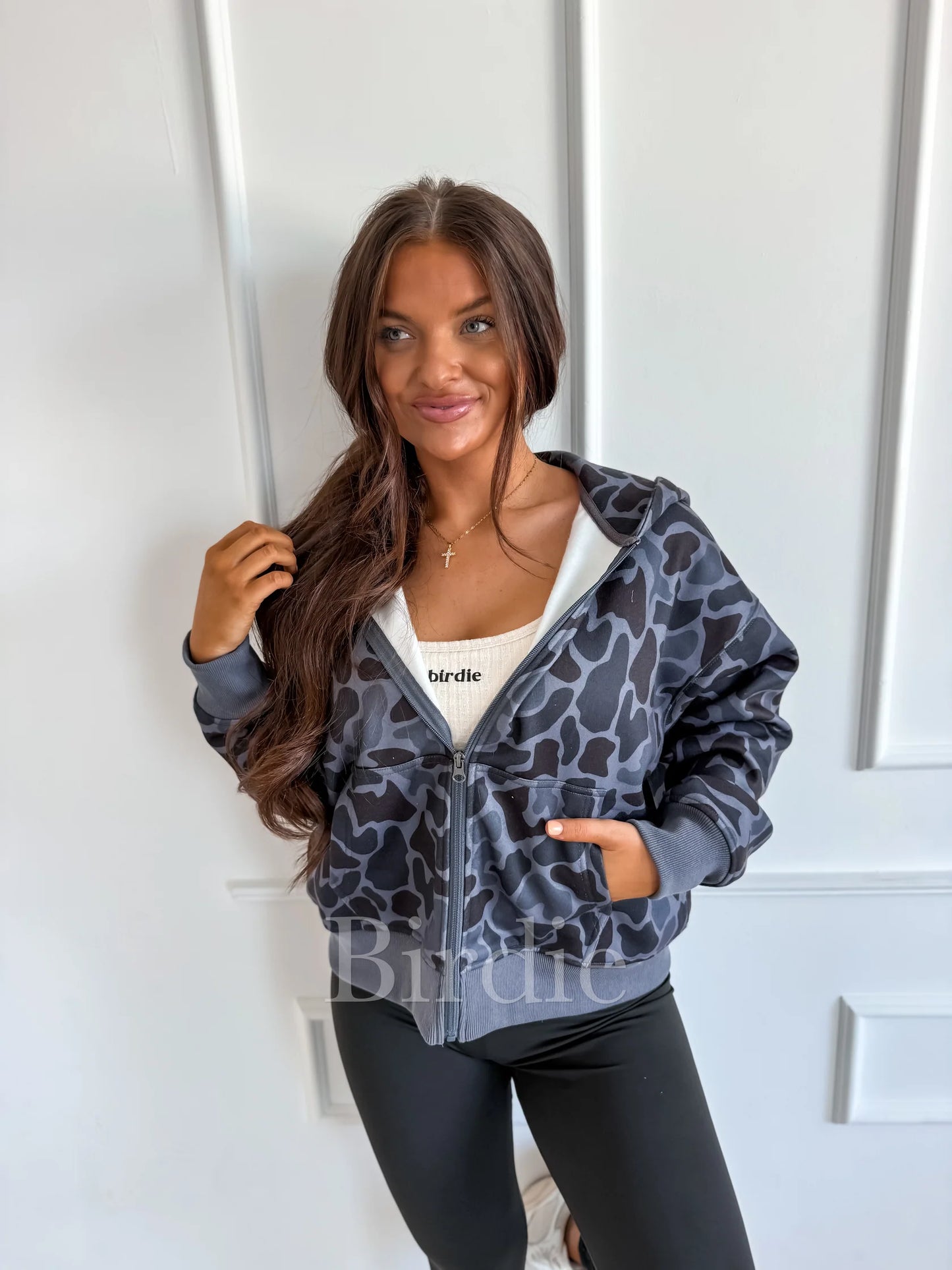PREORDER: Blackout Duck Camo Zip Hoodie // 3-4 weeks eta