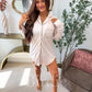 PREORDER: Long Sleeve Sleep Dress in Honey Leopard // eta 3-4 weeks