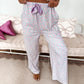 Preorder // Stretchy Lounge Pants in Lilac Party Posies// eta 3-4 weeks