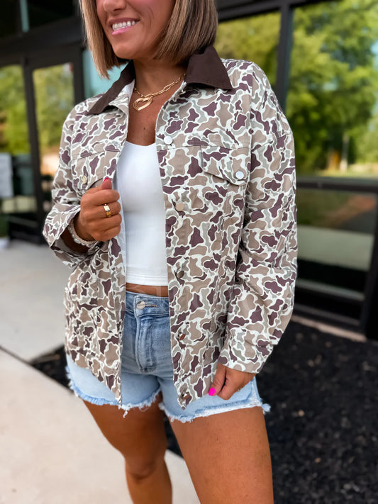 PREORDER: Barn Jacket in Duck Camo//eta September - October*