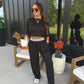 PREORDER: Tee & Boxer Pant Set in Black // eta Nov - Early Dec