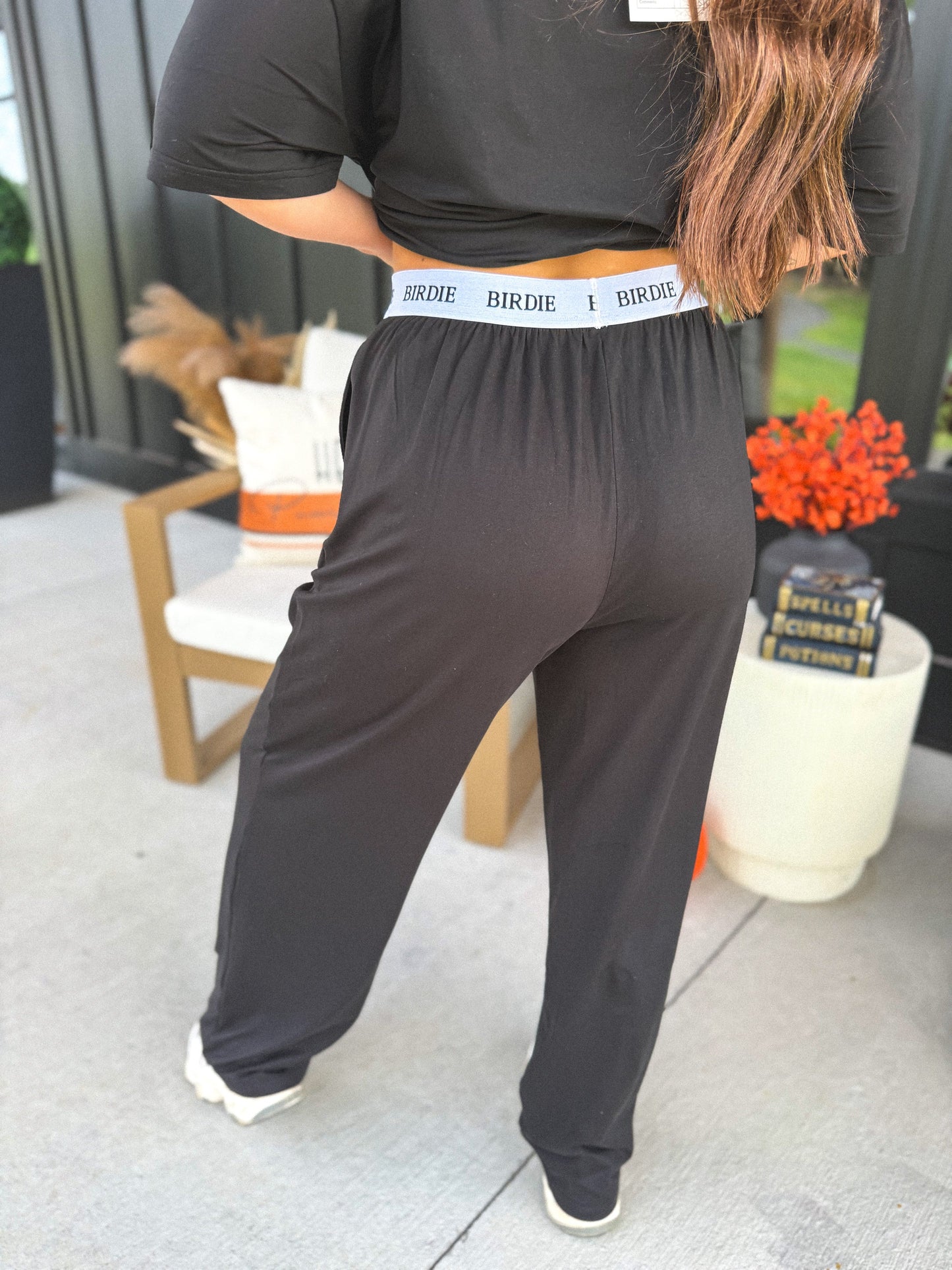 PREORDER: Tee & Boxer Pant Set in Black // eta Nov - Early Dec