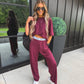 PREORDER: Tee & Boxer Pant Set in Wild Mulberry // eta Nov - Early Dec