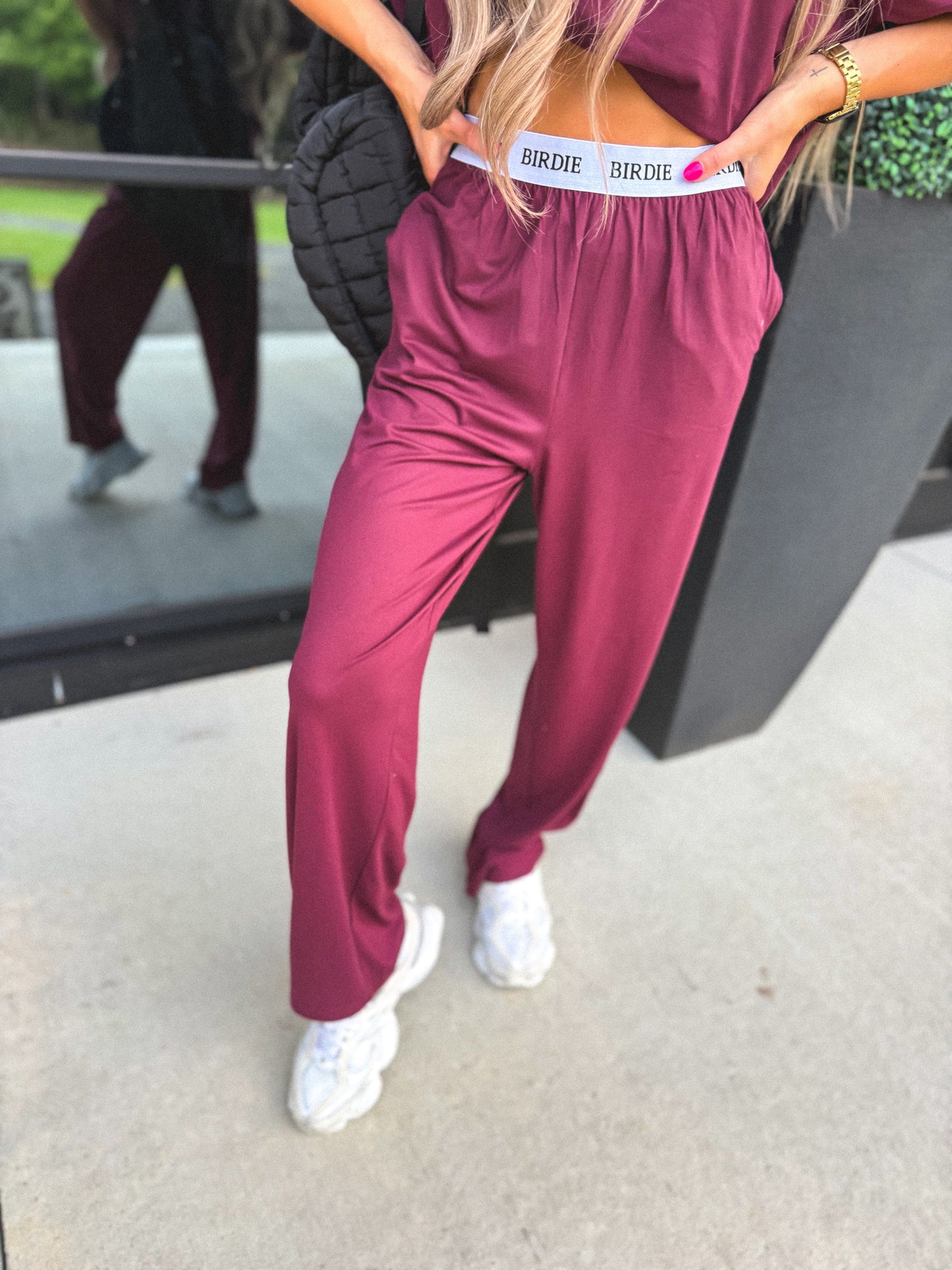 PREORDER: Tee & Boxer Pant Set in Wild Mulberry // eta Nov - Early Dec
