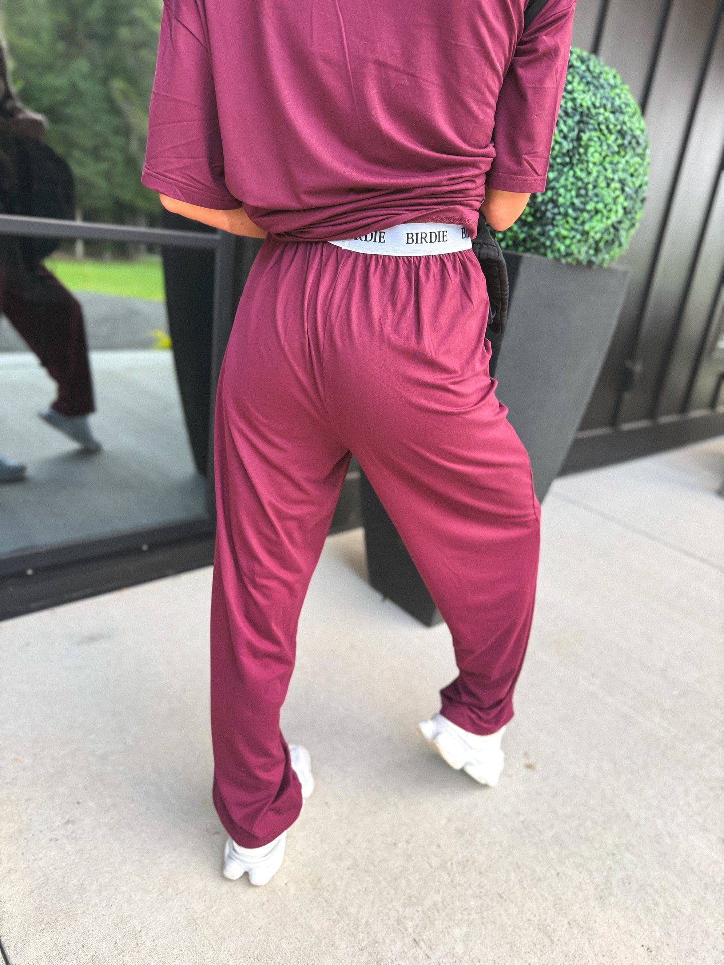 PREORDER: Tee & Boxer Pant Set in Wild Mulberry // eta Nov - Early Dec
