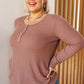 Vintage Henley in Mulberry